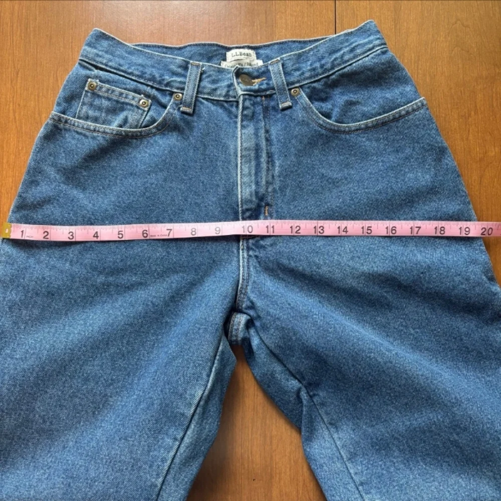 L.L. Bean flannel lined jeans Women's Size 4 - Picture 7 of 8